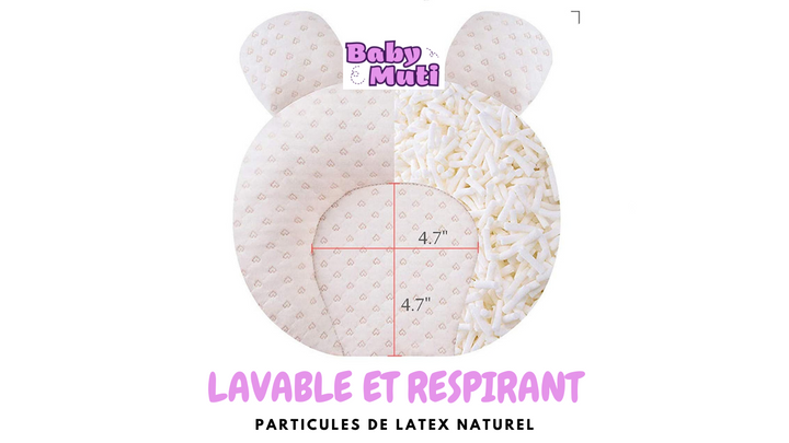 Anti tête platte lavable et respirable