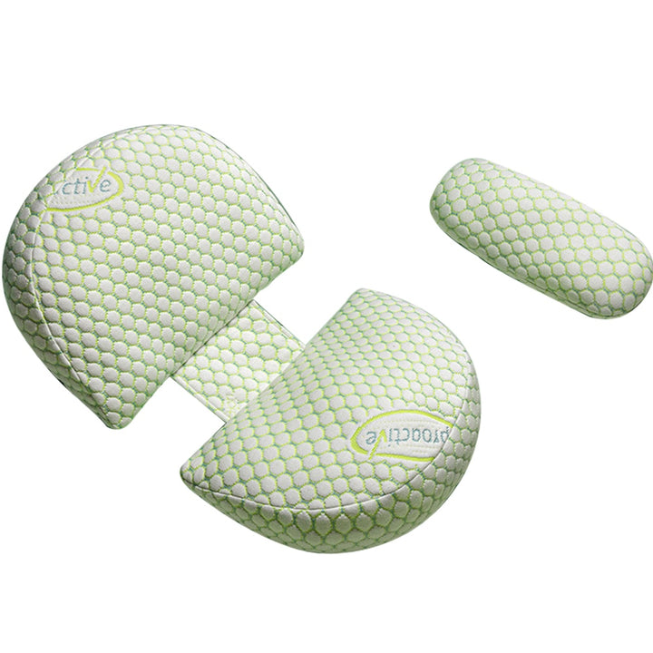 coussin grossesse en U couleur verte