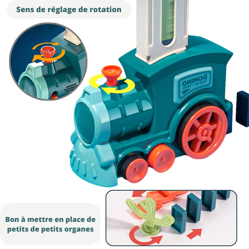 Train domino éducatif, développement cognitif - Domino Truck™