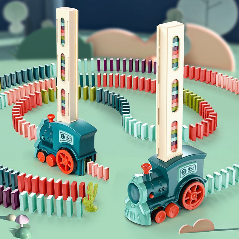 Train domino éducatif, développement cognitif - Domino Truck™