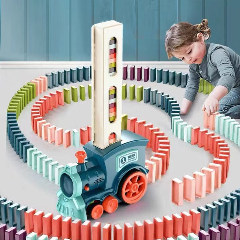 Train domino éducatif, développement cognitif - Domino Truck™