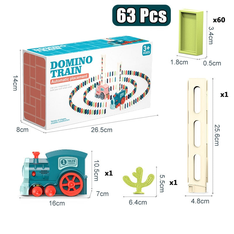 Train domino éducatif, développement cognitif - Domino Truck™