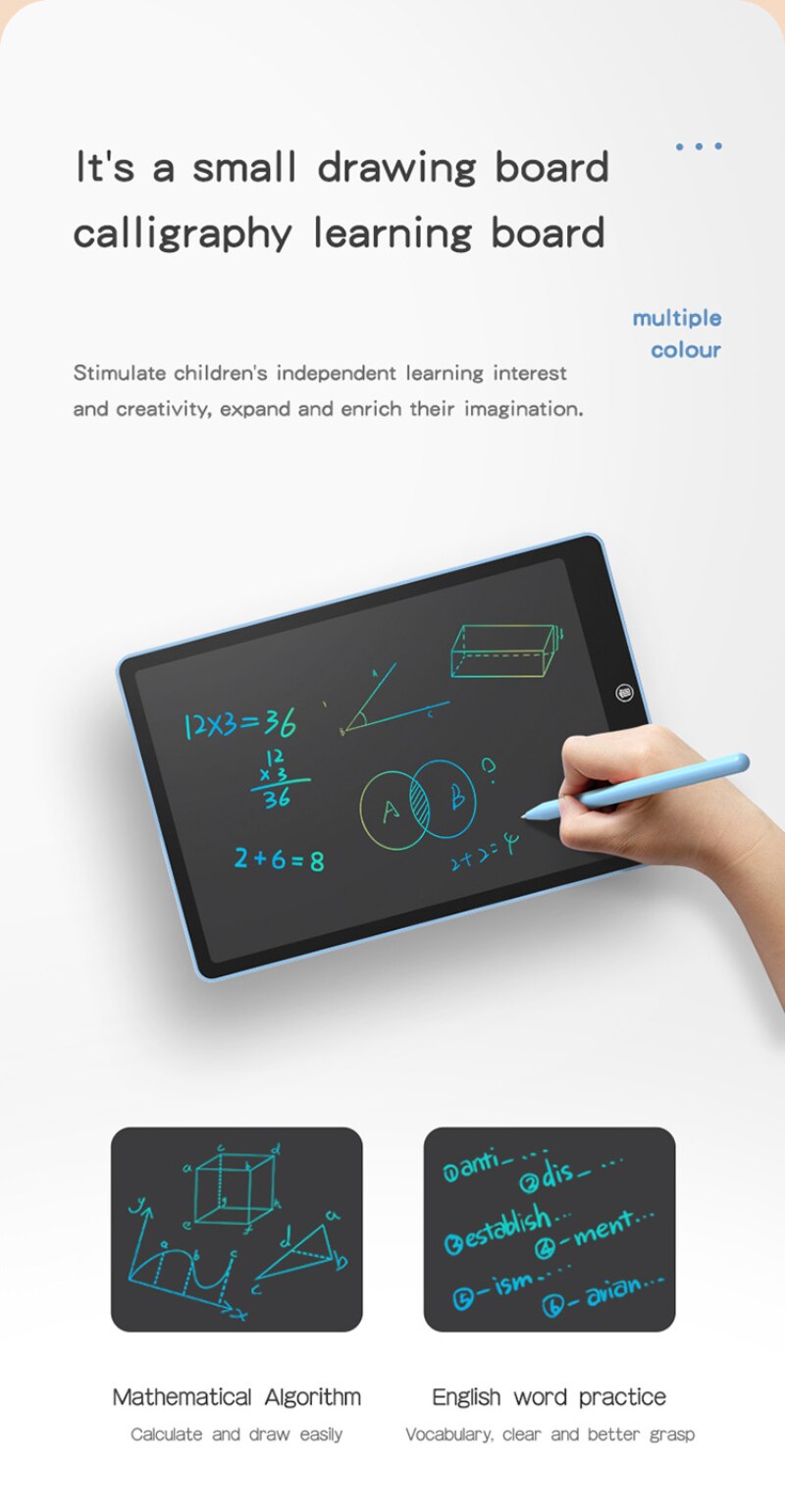 Tablette BabyBoard™ : dessiner, écrire, s'amuser en toute simplicité