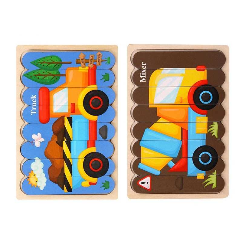 Puzzles d'apprentissage en bois