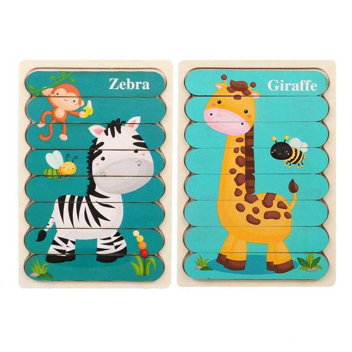 Puzzles d'apprentissage en bois