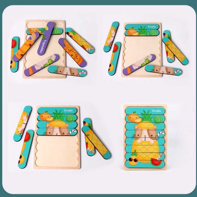 Puzzles d'apprentissage en bois