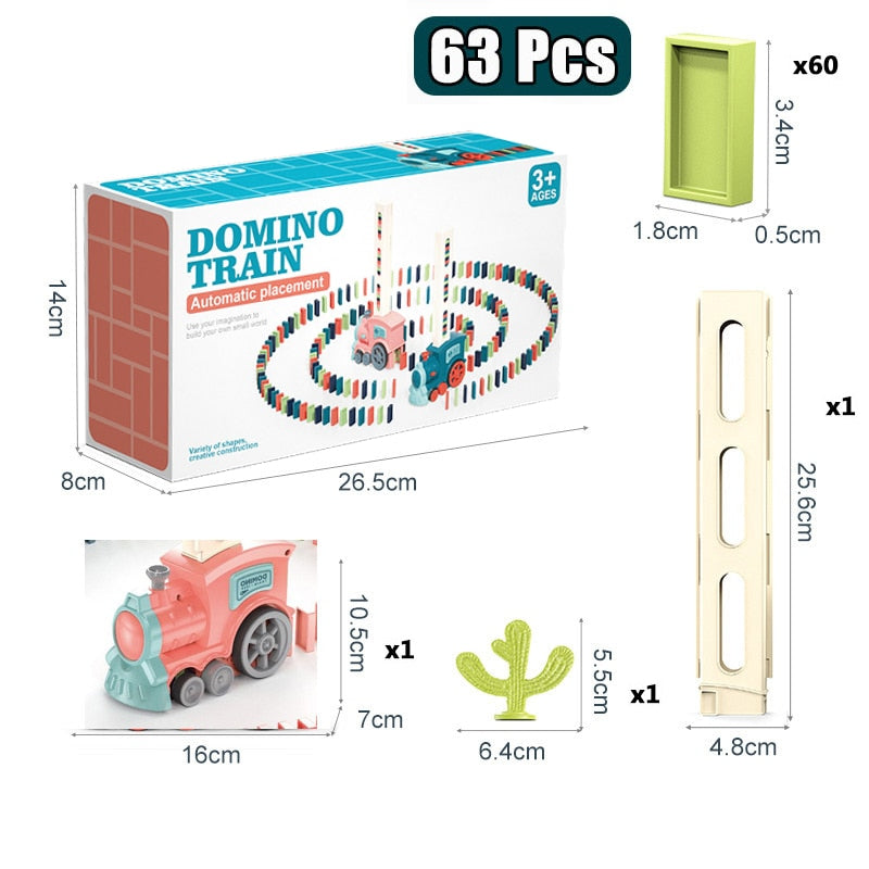 Train domino éducatif, développement cognitif - Domino Truck™